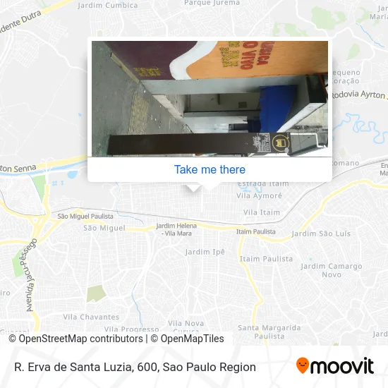 R. Erva de Santa Luzia, 600 map