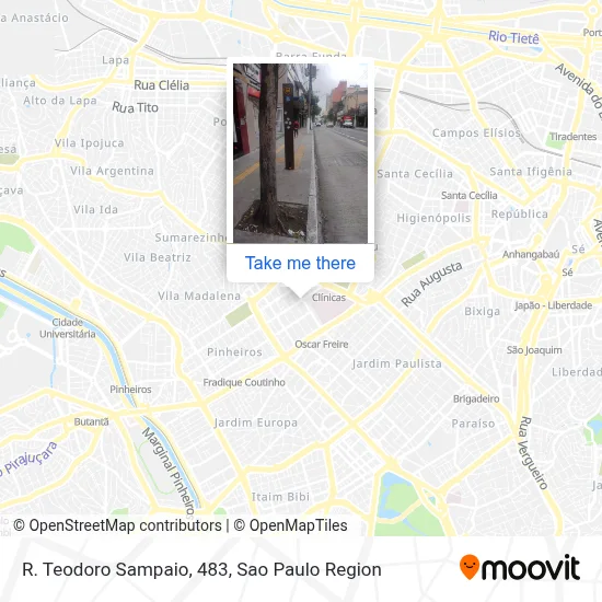 R. Teodoro Sampaio, 483 map