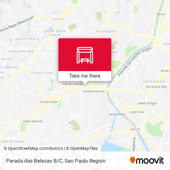 Parada das Belezas B/C map