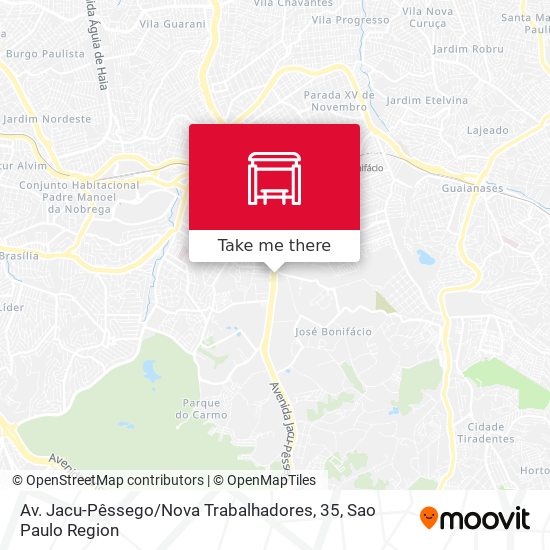 Av. Jacu-Pêssego / Nova Trabalhadores, 35 map