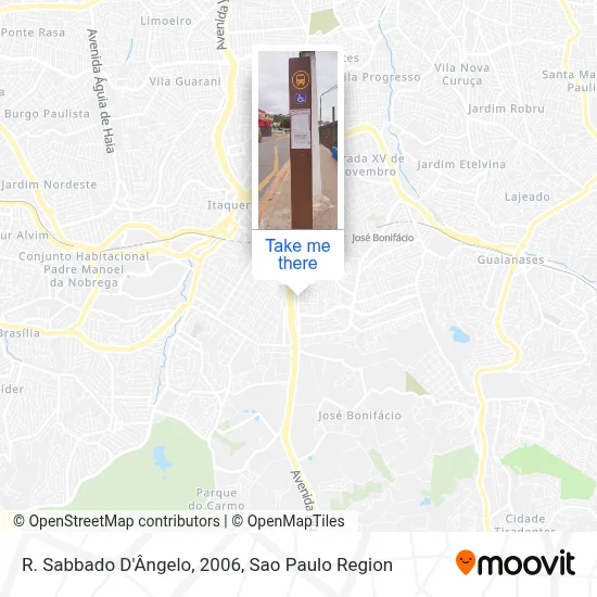 R. Sabbado D'Ângelo, 2006 map