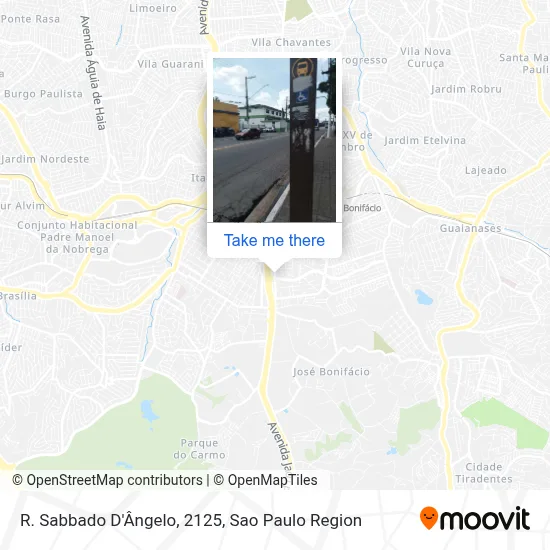R. Sabbado D'Ângelo, 2125 map