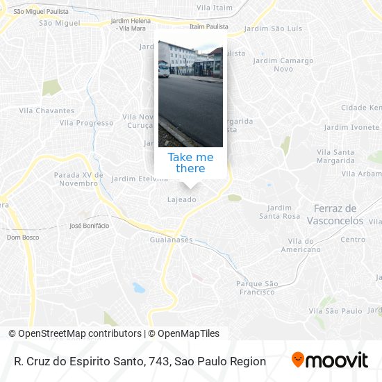 R. Cruz do Espirito Santo, 743 map