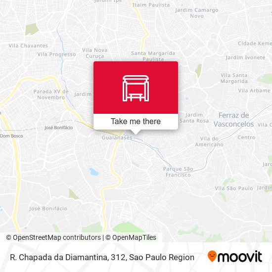 R. Chapada da Diamantina, 312 map
