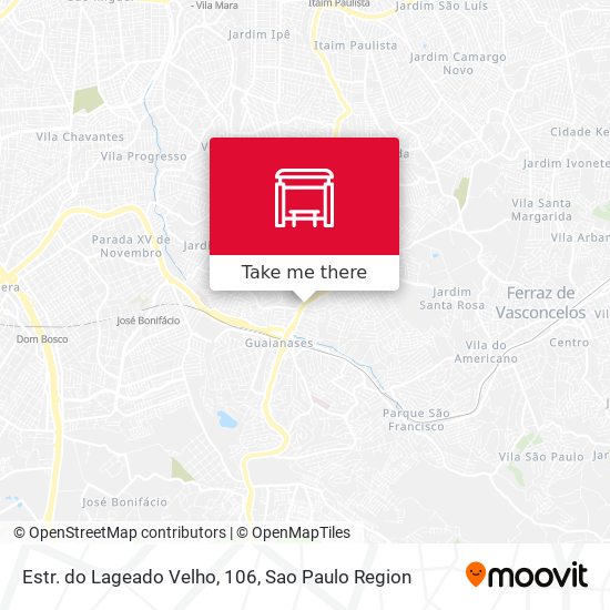 Estr. do Lageado Velho, 106 map