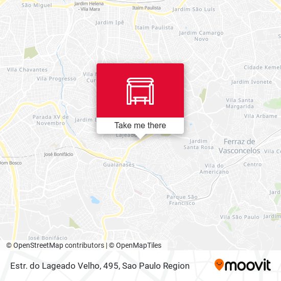 Estr. do Lageado Velho, 495 map