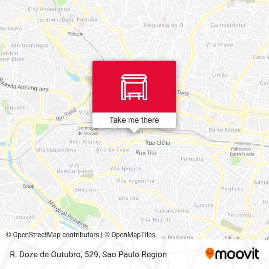 R. Doze de Outubro, 529 map