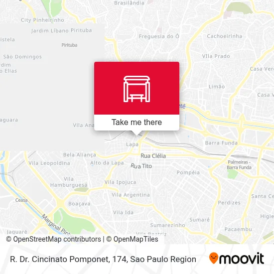 R. Dr. Cincinato Pomponet, 174 map