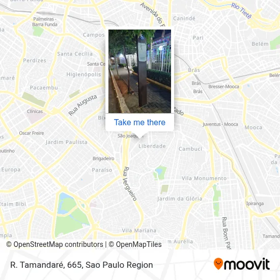 R. Tamandaré, 665 map