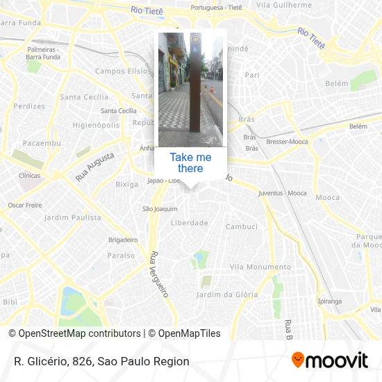 R. Glicério, 826 map