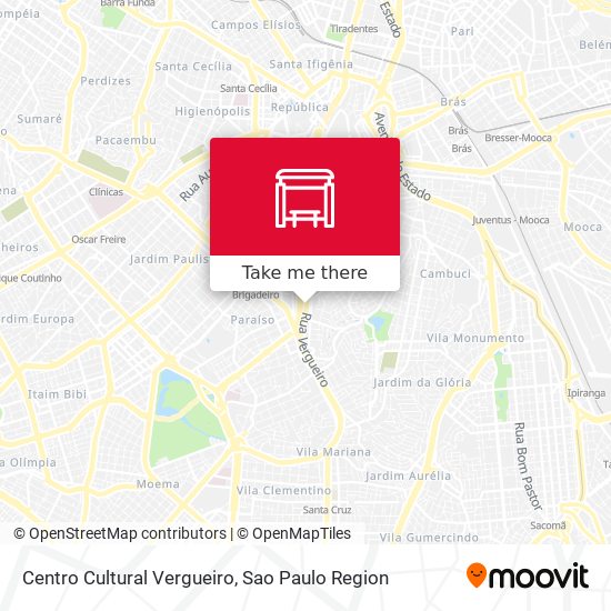 Centro Cultural Vergueiro map