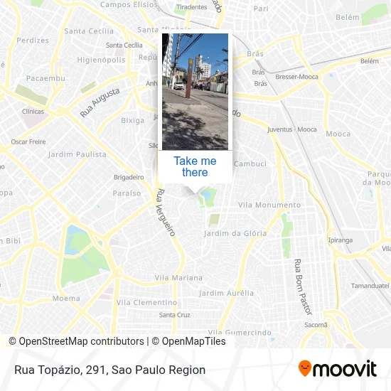 Rua Topázio, 291 map