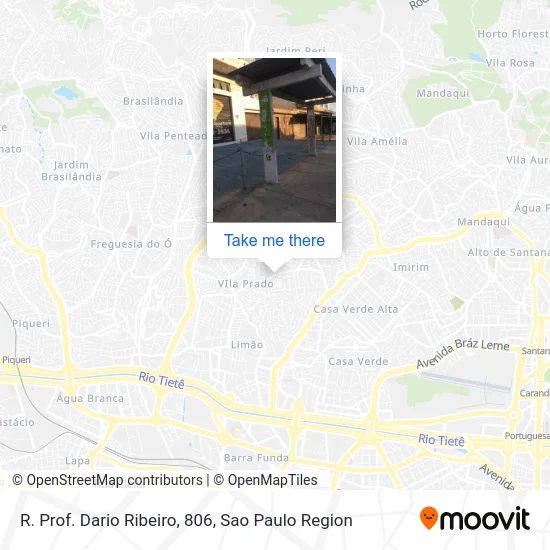 R. Prof. Dario Ribeiro, 806 map