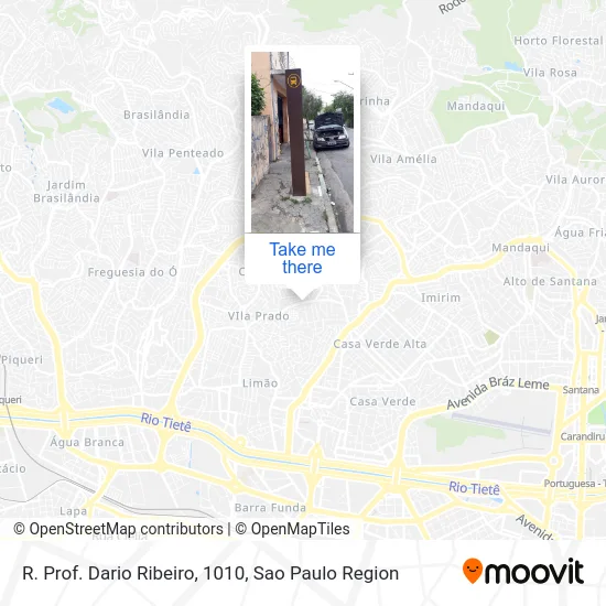 R. Prof. Dario Ribeiro, 1010 map