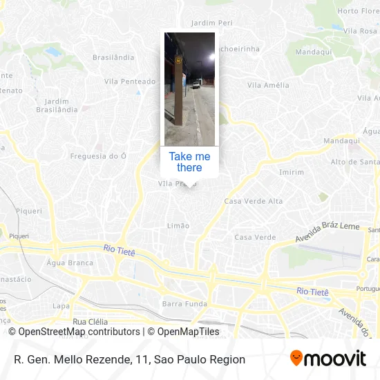 R. Gen. Mello Rezende, 11 map