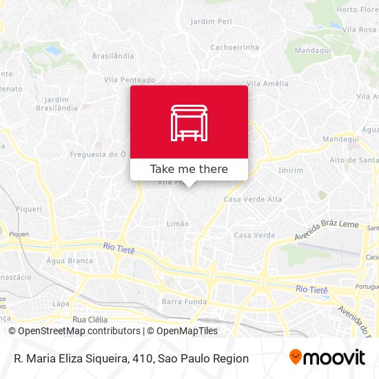 R. Maria Eliza Siqueira, 410 map