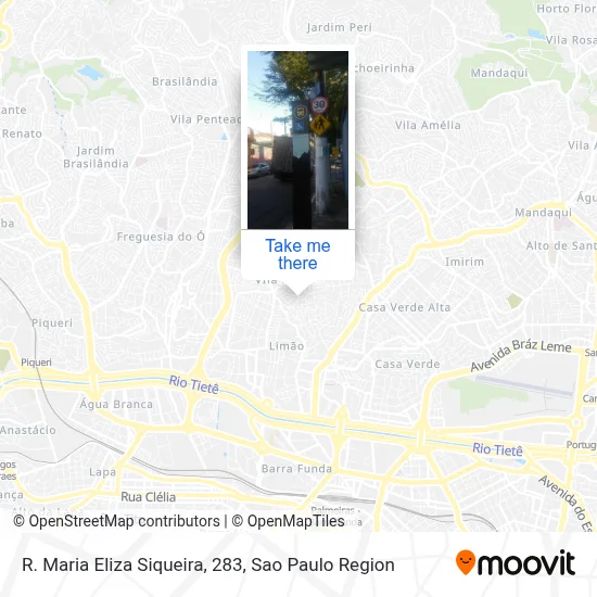 R. Maria Eliza Siqueira, 283 map