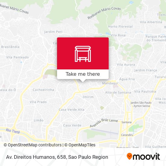 Mapa Av. Direitos Humanos, 658