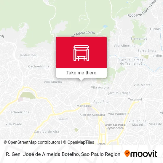 R. Gen. José de Almeida Botelho map