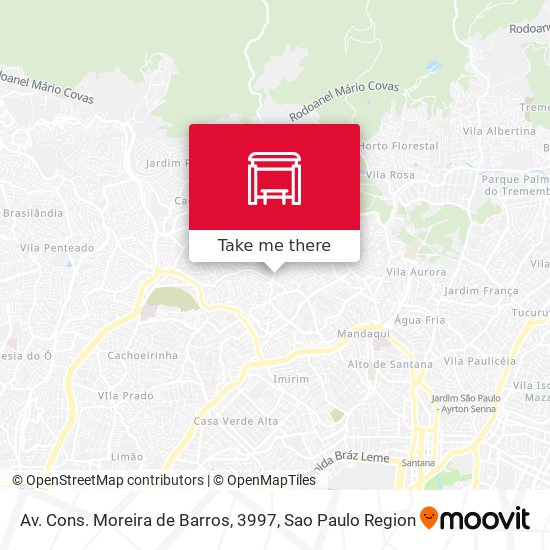 Mapa Av. Cons. Moreira de Barros, 3997