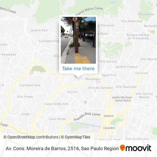 Av. Cons. Moreira de Barros, 2516 map