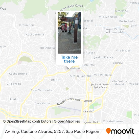 Mapa Av. Eng. Caetano Alvares, 5257