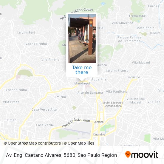 Mapa Av. Eng. Caetano Alvares, 5680