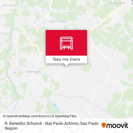 R. Benedito Schunck - Rua Paulo Antônio map