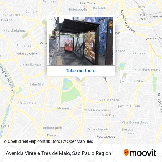Avenida Vinte e Três de Maio map