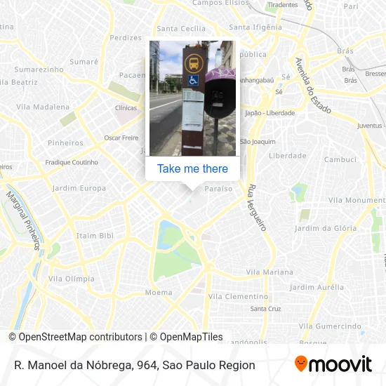 R. Manoel da Nóbrega, 964 map