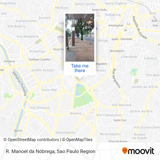 R. Manoel da Nóbrega map