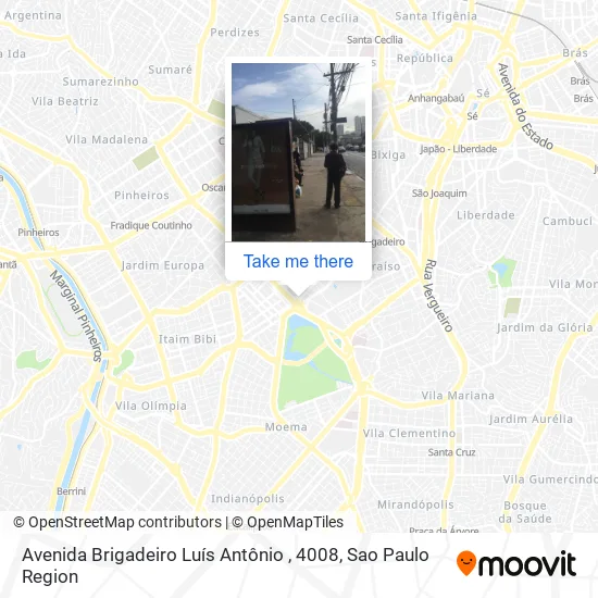Avenida Brigadeiro Luís Antônio , 4008 map