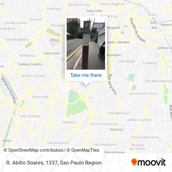 R. Abílio Soares, 1337 map