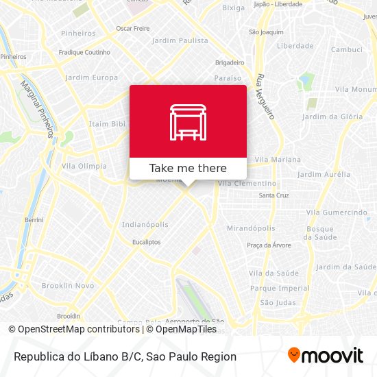 Republica do Líbano B/C map