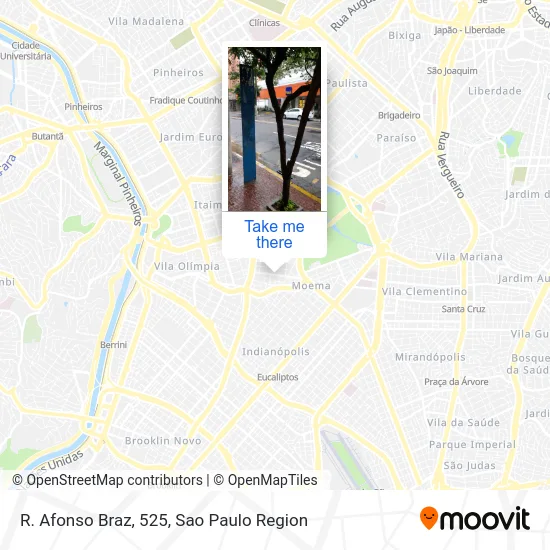 R. Afonso Braz, 525 map