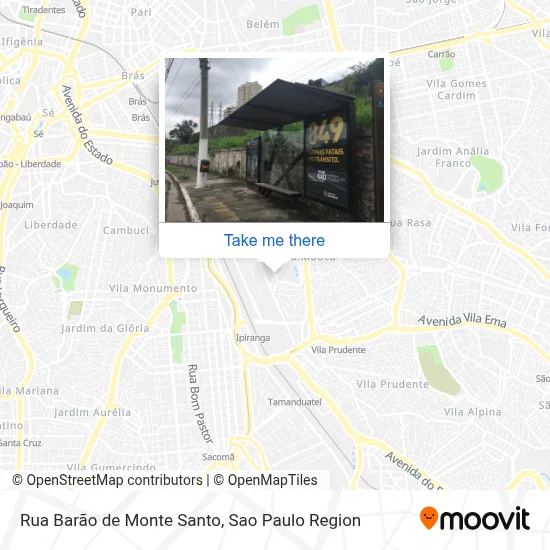 Rua Barão de Monte Santo map