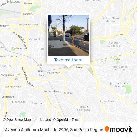 Mapa Avenida Alcântara Machado 2996