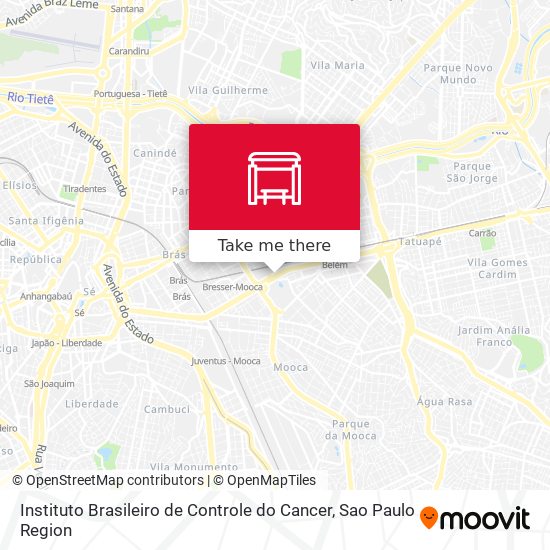 Instituto Brasileiro de Controle do Cancer map