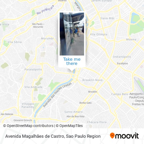 Mapa Avenida Magalhães de Castro