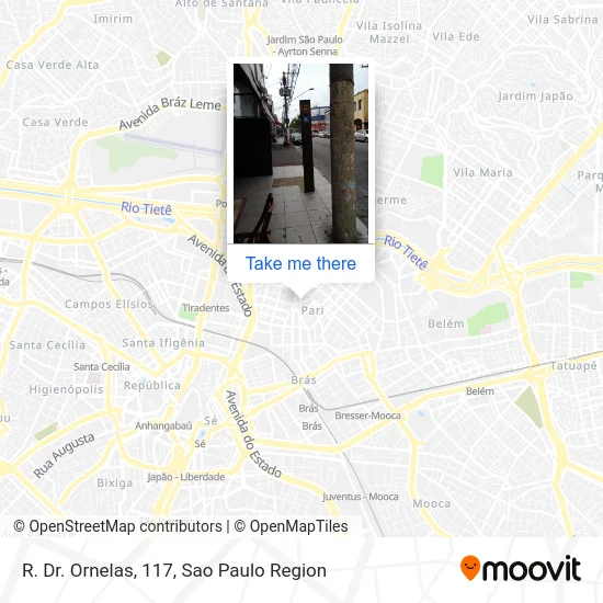 R. Dr. Ornelas, 117 map