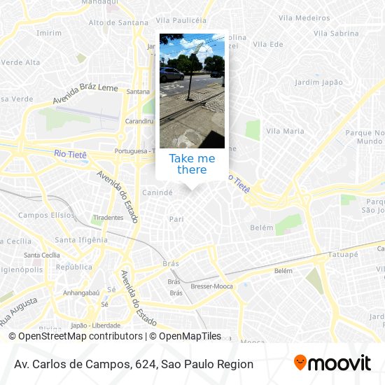 Mapa Av. Carlos de Campos, 624