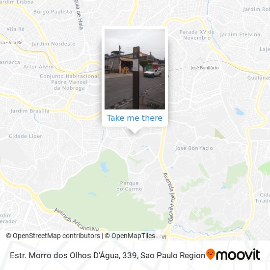 Estr. Morro dos Olhos D'Água, 339 map