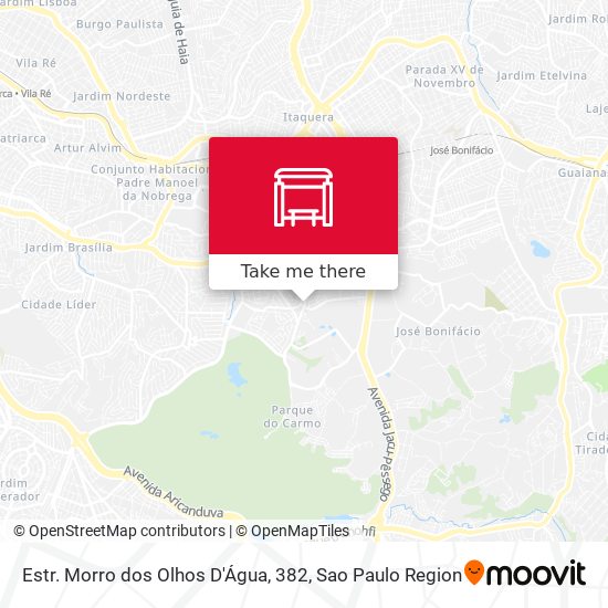 Estr. Morro dos Olhos D'Água, 382 map