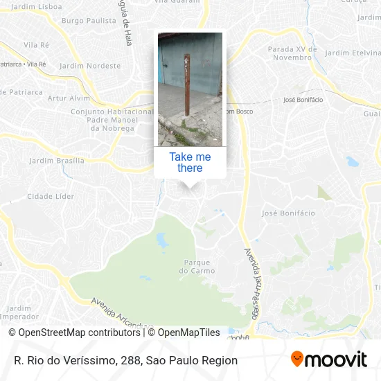 R. Rio do Veríssimo, 288 map