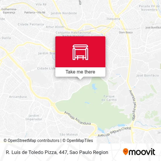 R. Luís de Toledo Pizza, 447 map