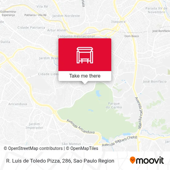 R. Luís de Toledo Pizza, 286 map