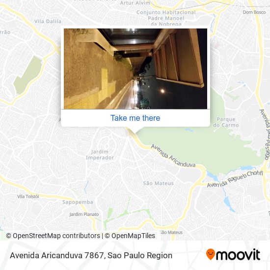 Avenida Aricanduva 7867 map