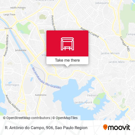 R. Antônio do Campo, 906 map