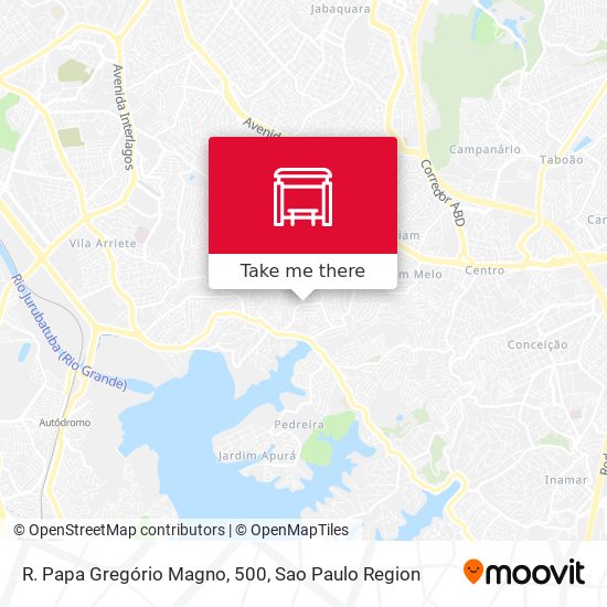 R. Papa Gregório Magno, 500 map