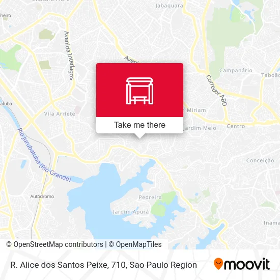 R. Alice dos Santos Peixe, 710 map